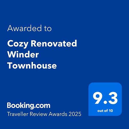 Cozy Renovated Winder Townhouse Traveller Awards 2025 Winner מראה חיצוני תמונה