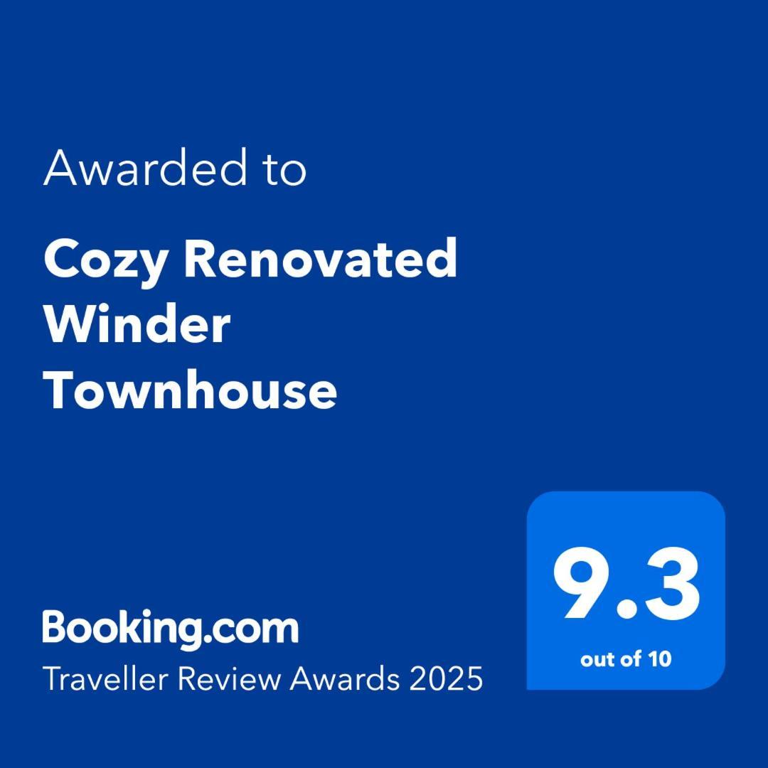 Cozy Renovated Winder Townhouse Traveller Awards 2025 Winner מראה חיצוני תמונה